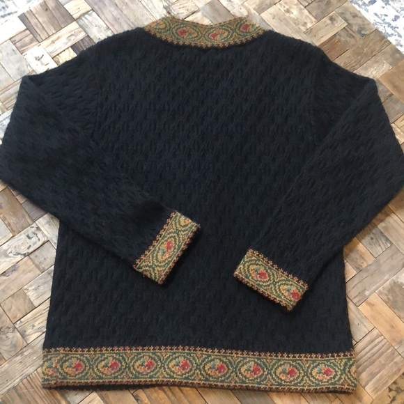 Herman Geist Vintage Cable Knit Wool Cardigan - Picture 12 of 13